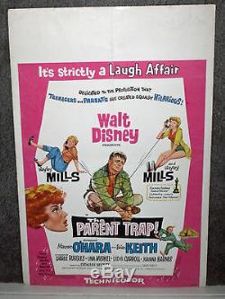 THE PARENT TRAP original 1961 DISNEY movie poster HAYLEY MILLS/MAUREEN O'HARA