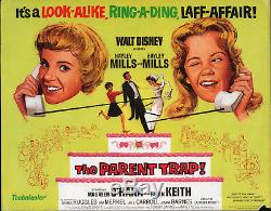 THE PARENT TRAP original DISNEY movie poster HAYLEY MILLS/MAUREEN O'HARA