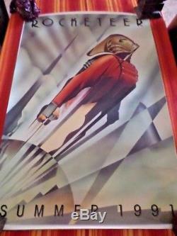 THE ROCKETEER Advance MOVIE POSTER DOUBLE Sided ORIGINAL DISNEY NUMBERED
