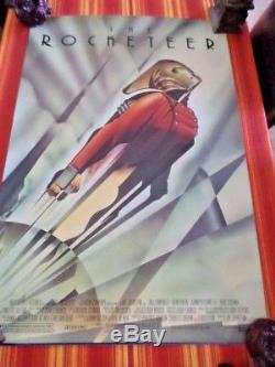 THE ROCKETEER MOVIE POSTER DOUBLE Sided ORIGINAL DISNEY BILLY CAMPBELL