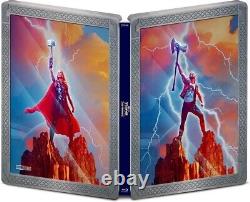 THOR LOVE AND THUNDER STEELBOOK 4K Ultra HD 3D Blu-ray Avengers Walt Disney