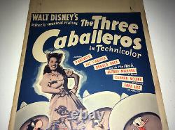 THREE CABALLEROS Original Movie Poster 1944 Walt Disney Animation Donald Duck