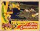Three Caballeros, The (1944) Lobby Card Ft. Donald Chasing Jose On Train Disney
