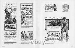 TONKA Disney pressbook and memorabilia set. Comic, presskit, poster. Sal Mineo