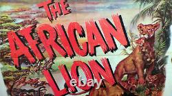 The African Lion Disney Original 1955 Movie Poster 27 x 41