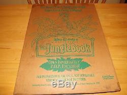 The Jungle Book-disney-animated Movie-vintage Movie Standee In Original Box