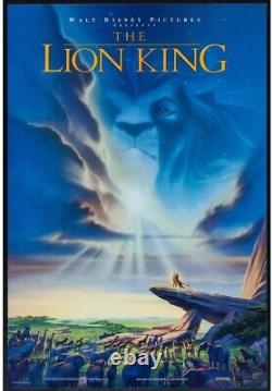 The Lion King Original Movie Poster Double Sided 1994 Disney Hollywood Posters