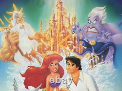 The Little Mermaid 1989 Original Movie Theater Poster RARE DISNEY COLLECTIBLE