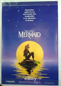 The Little Mermaid Disney Original 1989 Movie Poster Double Sided 27x40 NUMBERED