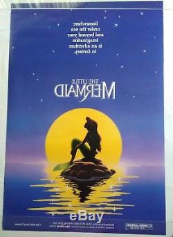The Little Mermaid Disney Original 1989 Movie Poster Double Sided 27x40 NUMBERED