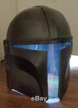 The Mandalorian Helmet Star Wars Disney Plus Visor Lights Up Changes Colors