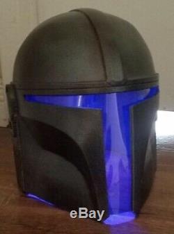 The Mandalorian Helmet Star Wars Disney Plus Visor Lights Up Changes Colors