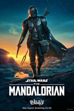The Mandalorian Poster 27x40 One Sheet 2 Sided Official Disney Star Wars Child