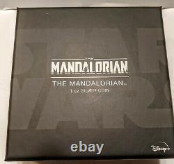 The Mandalorian Star Wars, 1 oz Silver Proof, Disney Ltd Ed 5000, Perth Mint