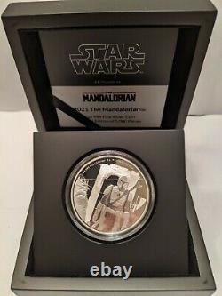 The Mandalorian Star Wars, 1 oz Silver Proof, Disney Ltd Ed 5000, Perth Mint
