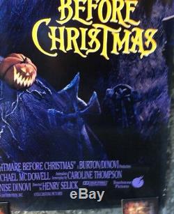 Tim Burton Disney The Nightmare Before Christmas One-Sheet Movie Poster ROLLED