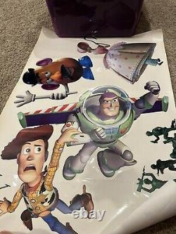 Toy Story 1994 Disney Window Advertising Movie Theater (2) Sticker Page Lot Rare