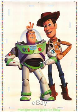 Toy Story 2 Movie Poster Very Rare One Sheet Window Cling Set Disney Animation