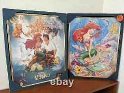 Two Vintage 1989 Disney The Little Mermaid Posters- One is banned movie poster