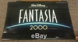 VERY RARE Original Disney Fantasia 2000 Packed Subway Promo Banner 72 x 46