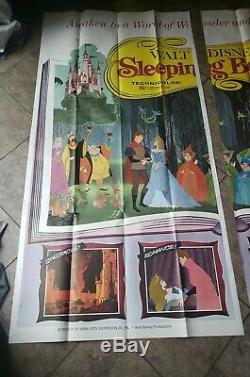 VTG Orig. Sleeping Beauty Disney 6 Sheet Movie Poster (77x77) #R70/124 R1970