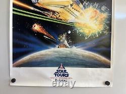 VTG Star Wars Star Tours Disneyland Original 1987 POSTER Tim Delaney Disney