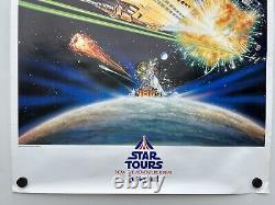 VTG Star Wars Star Tours Disneyland Original 1987 POSTER Tim Delaney Disney