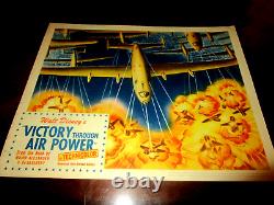 Victory Through Air Powers, Original Lobby #3, Disney War Effort, Rare 1943