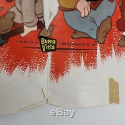 Vintage 1964 Disney Orginal Poster Lot Mary Poppins and Snow White 27x41 EXTRAS
