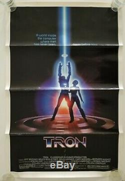Vintage 1982 Disney's TRON Original One Sheet Movie Poster Bridges SciFi Gamer