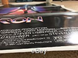 Vintage 1982 TRON Original Folded Movie Poster Disney Sci-Fi Jeff Bridges
