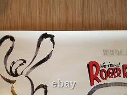 Vintage 1988 DISNEY'S WHO FRAMED ROGER RABBIT One-Sheet Poster HOSKINS LLOYD