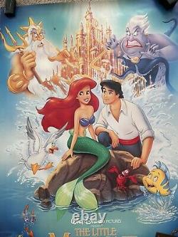 Vintage 1989 The Little Mermaid Disney BANNED Movie Poster 70x36 MGM Banner