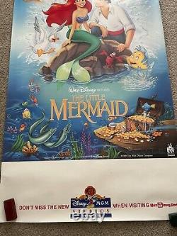 Vintage 1989 The Little Mermaid Disney BANNED Movie Poster 70x36 MGM Banner