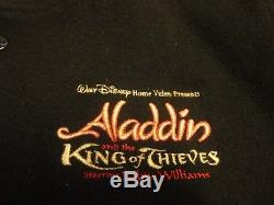 Vintage 90s Disney Aladdian Prince of Thieves Movie Crew Wool Jacket Large Rare