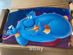 Vintage Disney 1992 Aladdin Video Store Movie Cardboard Standee Floor Display