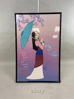 Vintage Disney Mulan Blossom Tree Poster 1998 In Original Frame Sealed 35x23