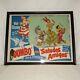 Vintage Disney Rare Dumbo/saludos Amigos Movie Lobby Card 1949 Double Bill