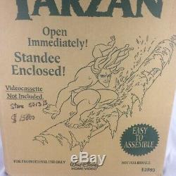 Vintage Disney Tarzan Movie Display Standee 1999 Video Store E2893 VHS Jungle