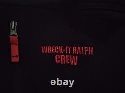 Vintage Disney Wreck It Ralph Movie Crew Jacket Soft Shell Mens Medium RARE