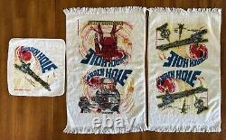 Vintage Disney's The Black Hole Hand Towel Wash Cloth Set 3 Pieces