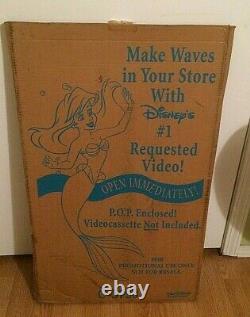 Vintage Disney's The Little Mermaid Store Display Standee NIB NOS Promo Rare