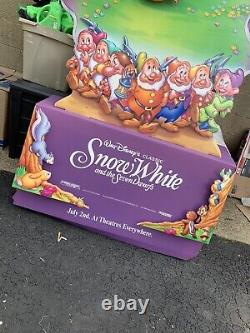 Vintage Snow White And The Seven Dwarfs Disney Movie Standee