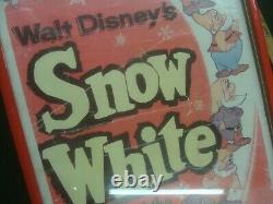 Vintage Snow White & The Seven Dwarfs 1958 Poster Walt Disney Classic R58/1