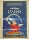 Vintage Walt Disney's Fantasia (1940) 1982 Rerelease One Sheet Movie Poster
