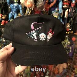Vtg 90s Disney Nightmare Before Christmas Promo Snapback Hat Cap Lock Shock