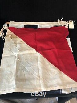 Vtg US Navy Signal Flags Japanese Signal Flags Disney Props Pearl Harbor WWII