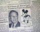 Walt Disney Business Magnate Mickey Mouse & Disneyland Fame Death 1966 Newspaper