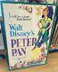 Walt Disney Peter Pan Original 1976 Movie Theater Rare Advertising Poster 28x42