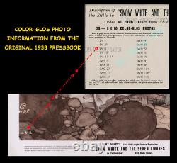 WALT DISNEY'S SNOW WHITE AND THE SEVEN DWARFS? ORIGINAL COLOR-GLOS 8x10 PHOTO